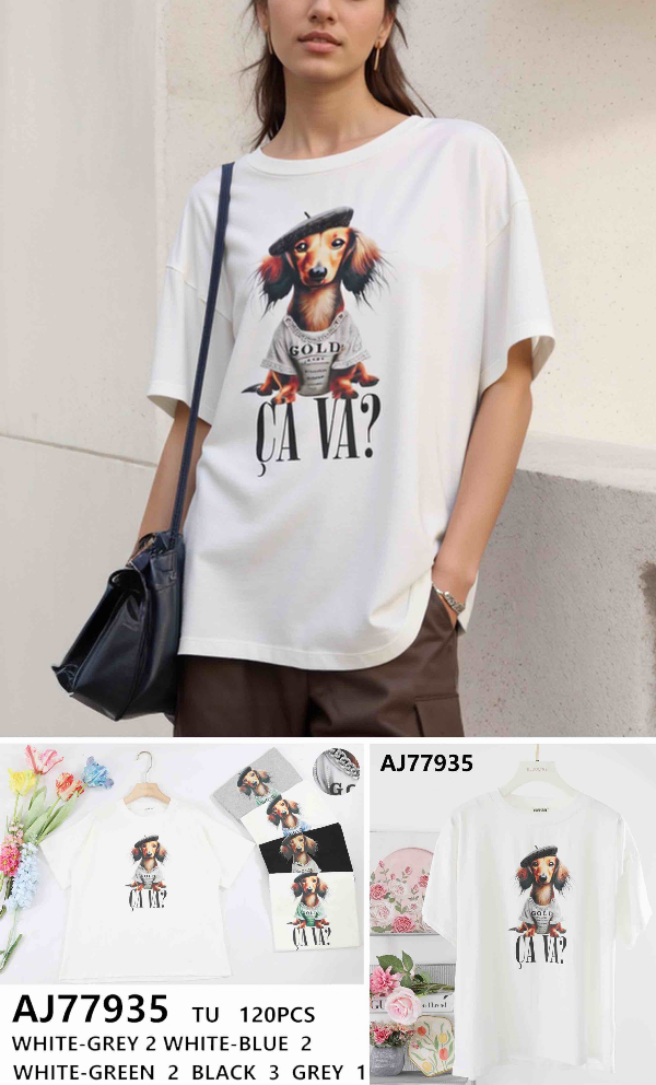 Bluzka damska (Francja produkt) Roz Standard, Mix Kolor .Paczka 10 szt